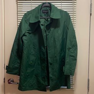 London Fog Women’s Green Raincoat Large | NWOT